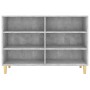 Credenza Grigio Cemento 103,5x35x70 cm in Legno Multistrato