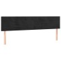 Letto a Molle con Materasso e LED Nero 200x200 cm in Velluto
