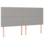 Letto a Molle Materasso e LED Grigio Chiaro 160x200 cm Tessuto