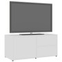 Mobile Porta TV Bianco 80x34x36 cm in Legno Multistrato