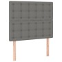 Giroletto a Molle con Materasso Grigio Scuro 90x200 cm Tessuto