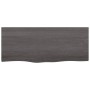 Ripiano Marrone Scuro 100x40x(2-4) cm Massello Rovere Trattato