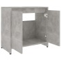 Mobile da Bagno Grigio Cemento 60x33x61 cm in Legno Multistrato