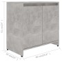 Mobile da Bagno Grigio Cemento 60x33x61 cm in Legno Multistrato