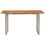 Tavolo da Pranzo 140x70x76 cm Legno Massello di Acacia