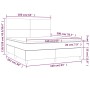 Giroletto a Molle con Materasso Grigio Scuro 160x200 cm Tessuto