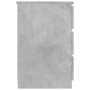 Scrivania Grigio Cemento 140x50x77 cm in Legno Multistrato