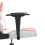 Sedia da Gaming Bianco e Rosa in Similpelle