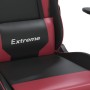 Sedia Gaming Nero e Rosso Vino in Similpelle