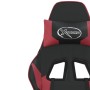 Sedia Gaming Nero e Rosso Vino in Similpelle