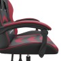 Sedia Gaming Nero e Rosso Vino in Similpelle