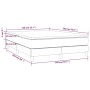 Giroletto a Molle con Materasso Grigio Chiaro 140x200cm Tessuto