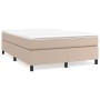 Giroletto a Molle con Materasso Cappuccino 160x200cm Similpelle