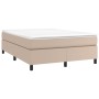 Giroletto a Molle con Materasso Cappuccino 160x200cm Similpelle