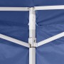 Tenda Pieghevole Blu 3 x 3 m con 4 Pareti