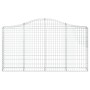 Cesti Gabbioni ad Arco 8 pz 200x30x100/120 cm Ferro Zincato