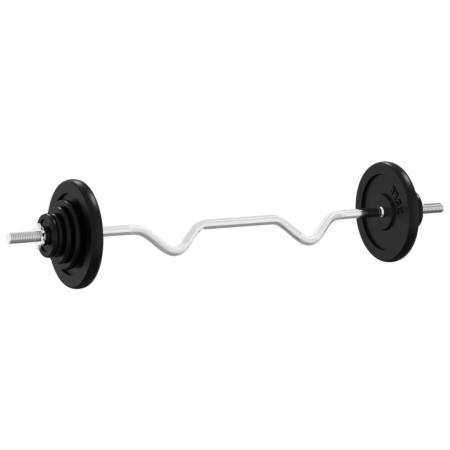 Set Bilanciere con Dischi 60 kg in Ghisa e Acciaio Cromato