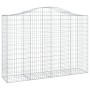 Cesti Gabbioni ad Arco 2 pz 200x50x140/160 cm Ferro Zincato