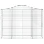 Cesti Gabbioni ad Arco 2 pz 200x50x140/160 cm Ferro Zincato