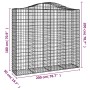 Cesti Gabbioni ad Arco 4 pz 200x50x180/200 cm Ferro Zincato