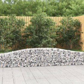 Cesti Gabbioni ad Arco 8 pz 400x30x40/60 cm Ferro Zincato