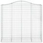 Cesti Gabbioni ad Arco 10 pz 200x50x180/200 cm Ferro Zincato