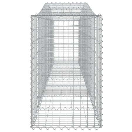 Cesti Gabbioni ad Arco 3 pz 400x50x80/100 cm Ferro Zincato