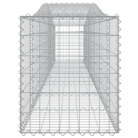 Cesti Gabbioni ad Arco 5 pz 400x50x60/80 cm Ferro Zincato