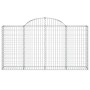 Cesti Gabbioni ad Arco 5 pz 200x30x100/120 cm Ferro Zincato