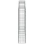 Cesti Gabbioni ad Arco 8 pz 200x30x140/160 cm Ferro Zincato