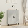 Credenza Grigio Cemento 70x34x90 cm in Legno Multistrato