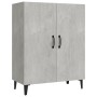 Credenza Grigio Cemento 70x34x90 cm in Legno Multistrato