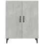 Credenza Grigio Cemento 70x34x90 cm in Legno Multistrato