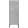 Credenza Grigio Cemento 70x34x90 cm in Legno Multistrato