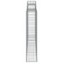 Cesti Gabbioni ad Arco 3 pz 300x30x140/160 cm Ferro Zincato