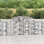 Cesti Gabbioni ad Arco 7 pz 300x30x100/120 cm Ferro Zincato