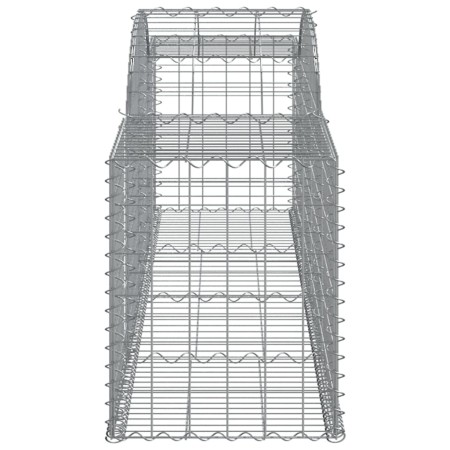 Cesti Gabbioni ad Arco 11 pz 300x50x60/80 cm Ferro Zincato