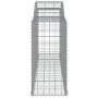 Cesti Gabbioni ad Arco 5 pz 300x50x100/120 cm Ferro Zincato