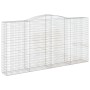 Cesti Gabbioni ad Arco 6 pz 400x50x200/220 cm Ferro Zincato