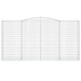Cesti Gabbioni ad Arco 6 pz 400x50x200/220 cm Ferro Zincato