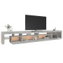 Mobile Porta TV con Luci LED Grigio Cemento 290x36,5x40 cm