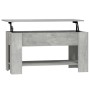 Tavolino Salotto Grigio Cemento 101x49x52 cm Legno Multistrato