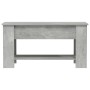 Tavolino Salotto Grigio Cemento 101x49x52 cm Legno Multistrato