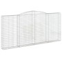 Cesti Gabbioni ad Arco 10 pz 400x30x180/200 cm Ferro Zincato