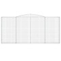 Cesti Gabbioni ad Arco 10 pz 400x30x180/200 cm Ferro Zincato