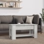 Tavolino Salotto Grigio Cemento 101x49x52 cm Legno Multistrato