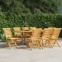 Sedie da Giardino Pieghevoli 8pz 47x63x90cm Legno Massello Teak