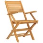 Sedie da Giardino Pieghevoli 8pz 55x62x90cm Legno Massello Teak