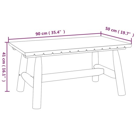 Set Divani da Giardino 3 pz in Legno Massello di Abete