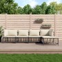 Set Divani da Giardino 5 pz con Cuscini Antracite in Polyrattan